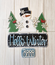 Load image into Gallery viewer, Add-on for Interchangeable Farmhouse Truck SVG | 12" and 24" Truck SVG | Hello Winter Truck | Snowman | Truck Interchangeable SVG