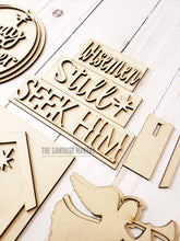 Load image into Gallery viewer, Nativity Tiered Tray SVG File | Laser Cut File | Away in a Manger | Nativity SVG | O Holy Night | Christmas SVG