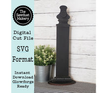 Load image into Gallery viewer, Large Sign Holder SVG | Large Post SVG | Laser Cut File | Small Wreath Holder SVG | Home Decor svg | Door Hanger Holder