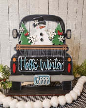 Load image into Gallery viewer, Add-on for Interchangeable Farmhouse Truck SVG | 12" and 24" Truck SVG | Hello Winter Truck | Snowman | Truck Interchangeable SVG