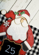 Load image into Gallery viewer, Santa Countdown SVG File | Laser Cut File | Standing Santa SVG File | Santa Shelf Sitter | Days to Christmas SVG