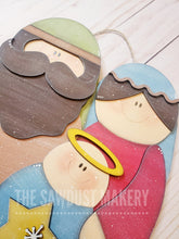 Load image into Gallery viewer, Christmas Blessing Nativity Door Hanger SVG File | Laser Cut File | Away in a Manger | Nativity SVG | O Holy Night | Christmas SVG