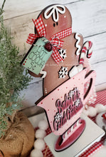 Load image into Gallery viewer, Hot Cocoa Gingerbread Mug SVG File | Laser Cut File | Gingerbread SVG | Hot Cocoa Bar SVG | Gingerbread Shelf Sitter Digital Cut File