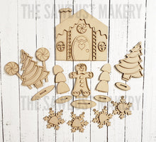 Load image into Gallery viewer, Gingerbread House SVG File | Laser Cut File | Glowforge | Gingerbread House | Christmas | Candy Cane | Gingerbread Laser Cut File