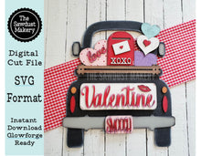 Load image into Gallery viewer, Add-on for Interchangeable Farmhouse Truck SVG | 12" and 24" Truck SVG | Valentine Truck | Love | Smooch | Valentine Interchangeable SVG