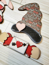 Load image into Gallery viewer, Add-on Interchangeable Gnome SVG File | Valentine | Laser Cut File | Valentine's Day Gnome SVG File | SVG | Gnome | Gnome Shelf Sitter