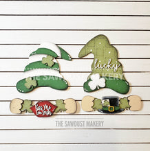 Load image into Gallery viewer, Add-on Interchangeable Gnome SVG File | St. Patrick's Day | Laser Cut File | St. Patrick's Day Gnome SVG File | Gnome | Gnome Shelf Sitter