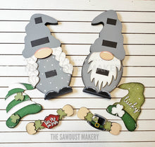 Load image into Gallery viewer, Add-on Interchangeable Gnome SVG File | St. Patrick's Day | Laser Cut File | St. Patrick's Day Gnome SVG File | Gnome | Gnome Shelf Sitter