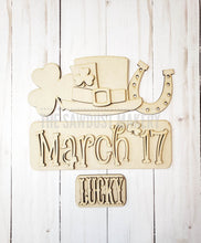 Load image into Gallery viewer, Add-on for Interchangeable Farmhouse Truck SVG | 12" and 24" Truck SVG | St. Patrick's Day Truck | Lucky | St. Patrick Interchangeable SVG