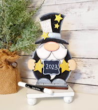 Load image into Gallery viewer, New Year Gnome SVG File | Laser Cut File | Standing New Year Gnome SVG File | Gnome | Gnome Shelf Sitter | Happy New Year SVG
