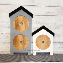 Load image into Gallery viewer, Interchangeable Farmhouse Standing Leaning Frame Bundle SVG | Laser Cut File | Glowforge | 6" Round Insert Frame