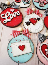 Load image into Gallery viewer, Valentine Ornament SVG Laser File | Valentine Laser Cut Files | Laser Ornament SVG | Glowforge | Valentine Ornaments | Valentine Laser SVG