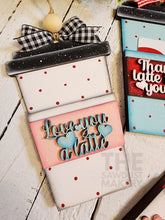 Load image into Gallery viewer, Valentine Gift Card Holder Laser Cut SVG File | Valentine Tags | Valentine Ornaments | Laser SVG File | Glowforge | Be Mine | Latte SVG