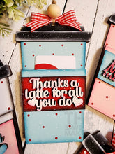 Load image into Gallery viewer, Valentine Gift Card Holder Laser Cut SVG File | Valentine Tags | Valentine Ornaments | Laser SVG File | Glowforge | Be Mine | Latte SVG