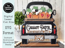 Load image into Gallery viewer, Add-on for Interchangeable Farmhouse Truck SVG | 12" and 24" Truck SVG | Carrot Patch Truck | Peter Cottontail | Easter Interchangeable SVG