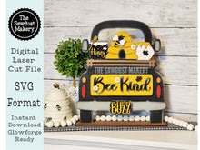 Load image into Gallery viewer, Add-on for Interchangeable Farmhouse Truck SVG | 12" and 24" Truck SVG | Bee Truck | Bee Kind | Bee Interchangeable SVG