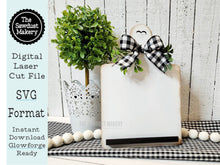 Load image into Gallery viewer, Breadboard Interchangeable Sign Holder SVG | Interchangeable Frame SVG | Laser Cut File | Farmhouse Laser Cut File | Home Decor svg