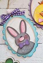 Load image into Gallery viewer, Easter Basket Tags SVG | Easter Banner SVG | Laser Cut File | Glowforge | Bunny SVG | Easter Basket svg | Chick | Personalized Easter Tags