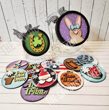 Load image into Gallery viewer, Candy Jar Cookie Jar lid Interchangeable Frame SVG File | Laser Cut File | Interchangeable Frame | Candy Jar Lid SVG | Cookie Jar Lid SVG