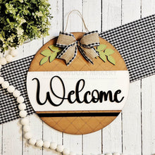 Load image into Gallery viewer, Welcome Door hanger SVG Laser File | Laser Cut Files | Laser cut SVG | Glowforge | Farmhouse Door Hanger SVG | Farmhouse decor