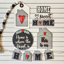 Load image into Gallery viewer, Home Sweet Home Tiered Tray SVG File | Laser Cut File | Home svg | Home is where the Heart is SVG | This is us svg | Farmhouse SVG