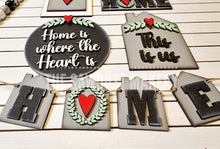 Load image into Gallery viewer, Home Sweet Home Tiered Tray SVG File | Laser Cut File | Home svg | Home is where the Heart is SVG | This is us svg | Farmhouse SVG
