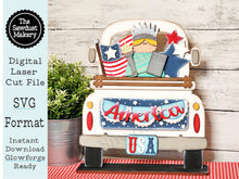 Load image into Gallery viewer, Add-on for Interchangeable Farmhouse Truck SVG | 12" and 24" Truck SVG | 4th of July Truck | Lady Liberty Truck Interchangeable SVG