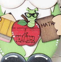 Load image into Gallery viewer, Teacher Gnome SVG File | Laser Cut File | Glowforge | Standing Teacher Gnome SVG File | SVG | Gnome | Gnome Shelf Sitter | Teacher Gifts