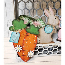 Load image into Gallery viewer, Happy Easter Tiered Tray SVG File | Bunny svg | Laser Cut File | Glowforge | Easter SVG File | SVG | Easter Eggs | Gumball Machine | Carrot