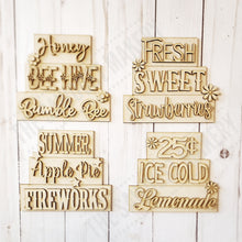 Load image into Gallery viewer, Summer Word Stackers | Summer Mini Block SVG | SVG File | Laser Cut File | Glowforge | Summer Tiered Tray SVG Add-on laser cut svg file