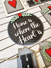 Load image into Gallery viewer, Home Sweet Home Tiered Tray SVG File | Laser Cut File | Home svg | Home is where the Heart is SVG | This is us svg | Farmhouse SVG