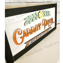 Load image into Gallery viewer, Carrot Patch Farmhouse Easter Sign SVG Laser File | Spring Laser Cut Files | Laser cut SVG | Glowforge | Easter svg | Farmhouse svg