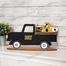Load image into Gallery viewer, Farmhouse Reversable Side View Truck SVG | Interchangeable Farmhouse Truck | 12" Truck Inserts | Laser Cut File | Interchangeable Truck SVG