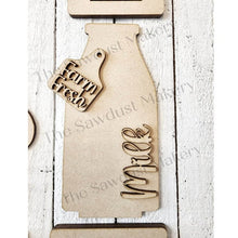 Load image into Gallery viewer, Standing Farm Shelf Sitter SVG | Highland Cow laser cut file | Laser SVG | Glowforge | Chicken SVG | Barn svg | Fresh Milk svg | Cows