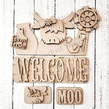 Load image into Gallery viewer, Add-on for Interchangeable Farmhouse Truck SVG | 12" and 24" Truck SVG | Highland Cow Truck | Farm | Cow Truck Interchangeable SVG