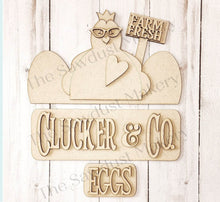 Load image into Gallery viewer, Add-on for Interchangeable Farmhouse Truck SVG | 12" and 24" Truck SVG | Chicken Truck | Farm Fresh Eggs | Chicken Truck Interchangeable SVG