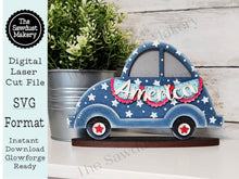 Load image into Gallery viewer, Add-on for Interchangeable Car Svg | Interchangeable Car SVG | America Interchangeable car | USA Car | 4th of July Interchangeable SVG