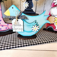 Load image into Gallery viewer, Standing Spring Shelf Sitter SVG | Spring laser cut file | Laser SVG | Glowforge | Birdhouse | Spring Gnome SVG | Mantle svg | Rainboot svg