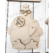 Load image into Gallery viewer, Standing Farm Shelf Sitter SVG | Highland Cow laser cut file | Laser SVG | Glowforge | Chicken SVG | Barn svg | Fresh Milk svg | Cows