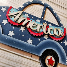 Load image into Gallery viewer, Add-on for Interchangeable Car Svg | Interchangeable Car SVG | America Interchangeable car | USA Car | 4th of July Interchangeable SVG