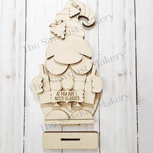 Load image into Gallery viewer, Wine Gnome SVG File | Laser Cut File | Glowforge | Standing Wine Gnome SVG File | SVG | Gnome | Gnome Shelf Sitter | Wine svg