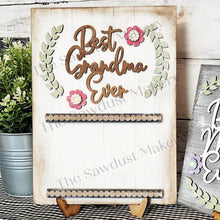Load image into Gallery viewer, Mother's Day Photo Frame SVG File | Mother's Day Gift | Laser cut file | Glowforge | Best Mom Ever SVG | Mom Photo Frame SVG