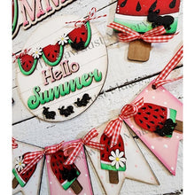 Load image into Gallery viewer, Summer Watermelon Tiered Tray SVG File | Laser Cut File | Glowforge | Watermelon | Ants | Picnic | Summer SVG | Daisy svg