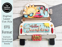 Load image into Gallery viewer, Add-on for Interchangeable Farmhouse Truck SVG | 12" and 24" Truck SVG | Hello Sunshine Summer Truck | Summer | Summer Truck Interchangeable