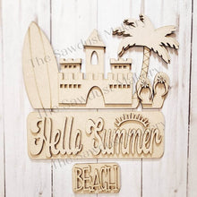 Load image into Gallery viewer, Add-on for Interchangeable Farmhouse Truck SVG | 12" and 24" Truck SVG | Hello Summer Beach Truck | Summer | Summer Truck Interchangeable