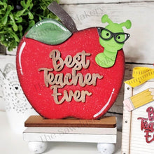 Load image into Gallery viewer, Teacher Appreciation Gift Car Holder SVG File | Laser Cut File | Teacher Ornament | Teacher svg |Personalized Ornament | Teacher Gift SVG