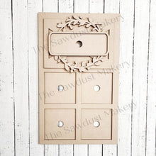 Load image into Gallery viewer, Interchangeable Farmhouse Door Leaning Frame SVG | Laser Cut File | Glowforge | Farmhouse Interchangeable SVG | Seasonal Interchangable svg