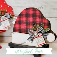 Load image into Gallery viewer, Santa Hat Shelf Sitters SVG File | Laser Cut File | Santa Hat SVG File | Christmas Shelf Sitter | Christmas SVG