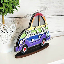 Load image into Gallery viewer, Add-on for Interchangeable Car Svg | Interchangeable Car SVG | Pride Interchangeable car | Love is Love Interchangeable SVG