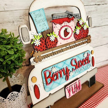 Load image into Gallery viewer, Add-on for Interchangeable Farmhouse Truck SVG | 12" and 24" Truck SVG | Strawberry Truck | Summer | Strawberry Truck Interchangeable SVG